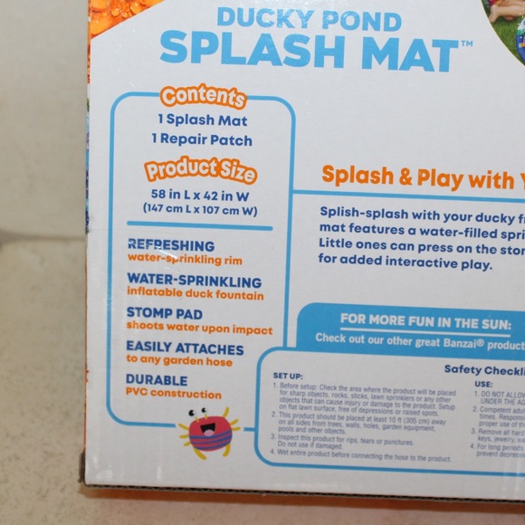 Ducky Pond Splash Mat (NIB) - Picture 4 of 5